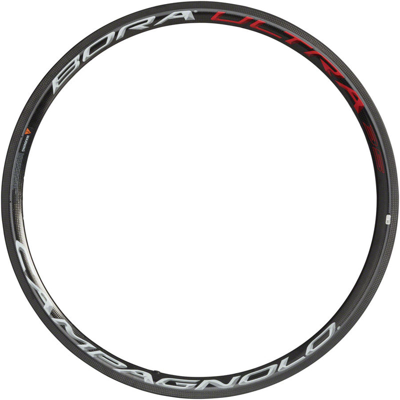 Load image into Gallery viewer, Campagnolo Bora Ultra 35 Rim - 700, Disc, Black /Bright Label, 21H, Tubular, Rear