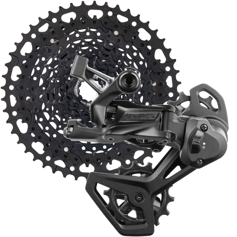 Load image into Gallery viewer, microSHIFT ADVENT X 10-Speed Rear Derailleur & 11-48t Cassette | Lightweight, Durable Aluminum Components for Mountain and Gravel Bikes