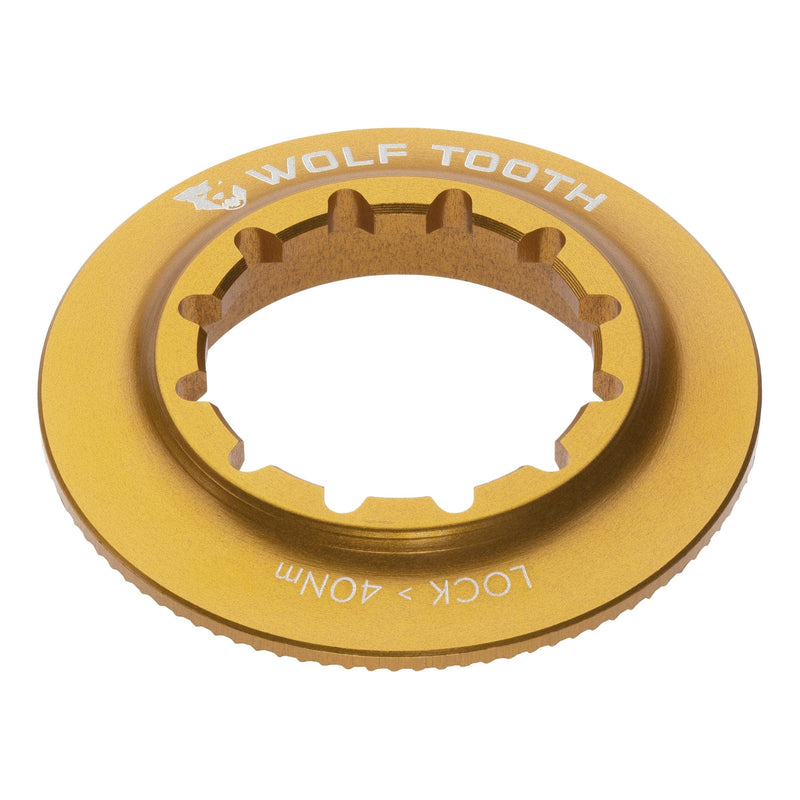 Load image into Gallery viewer, Wolf Tooth Centerlock Rotor Lockring - Internal Spline Centerlock Rotor Lockring - Internal Spline Raw Silver