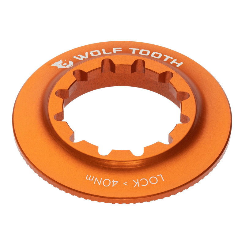 Load image into Gallery viewer, Wolf Tooth Centerlock Rotor Lockring - Internal Spline Centerlock Rotor Lockring - Internal Spline Gold