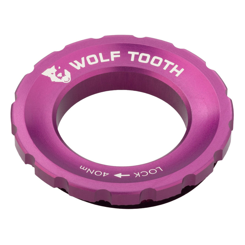 Load image into Gallery viewer, Wolf Tooth CenterLock Rotor Lockring - 7075-T6 Aluminum, External Splined, Heavy-Duty Engagement, Compatible with 12mm, 15mm, 20mm Thru Axles & QR, Durable Anodized Finish for Secure Mountain Bike & Road Cycling Rotor Attachment