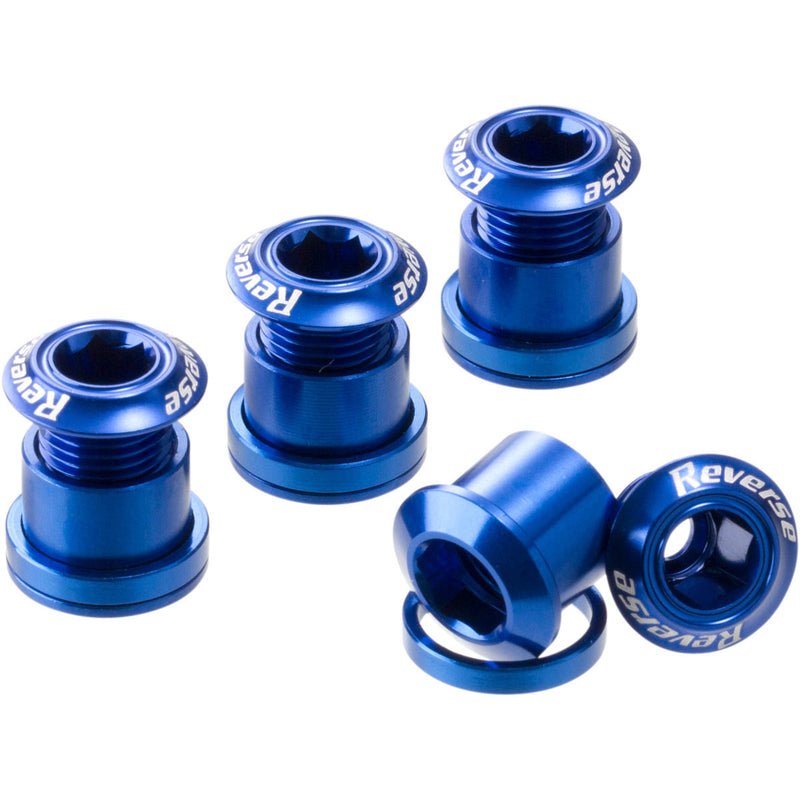 Load image into Gallery viewer, Reverse-Chainring-Bolt-Set-with-2.5mm-Spacers-Axle-Spacer-AXSP0054