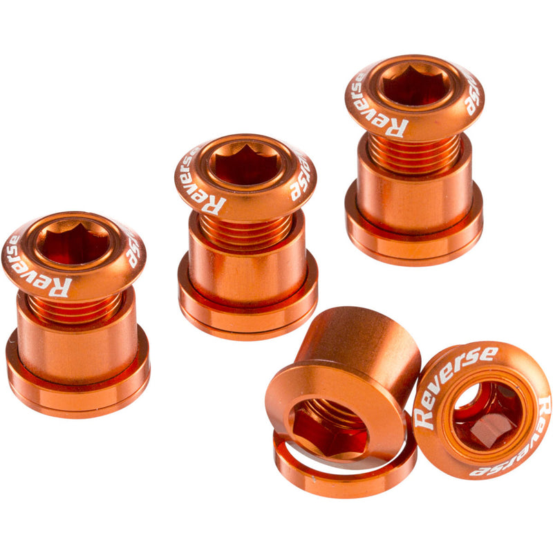 Load image into Gallery viewer, Reverse-Chainring-Bolt-Set-with-2.5mm-Spacers-Axle-Spacer-AXSP0055
