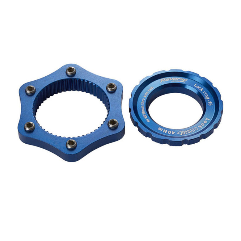 Load image into Gallery viewer, Reverse-Center-Lock-to-6-Bolt-Adapter-Disc-Rotor-Parts-and-Lockrings-DSRT0822