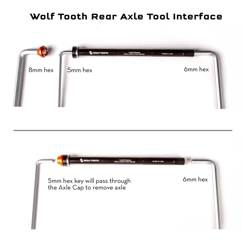 Load image into Gallery viewer, Wolf Tooth Wolf Tooth Rear Axle Black 1.0 X 180mm
