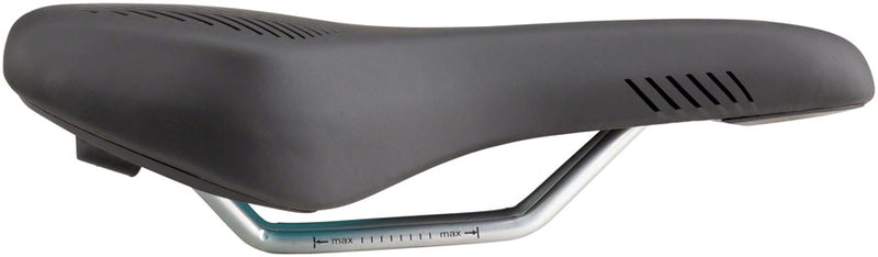 Load image into Gallery viewer, MSW SDL-164 Spin Fitness Saddle - Black Soft-Touch Cover High Density Foam
