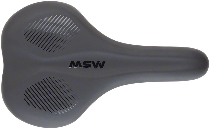 Load image into Gallery viewer, MSW SDL-173 Spin Fitness Saddle - Black Soft-Touch Cover High Density Foam