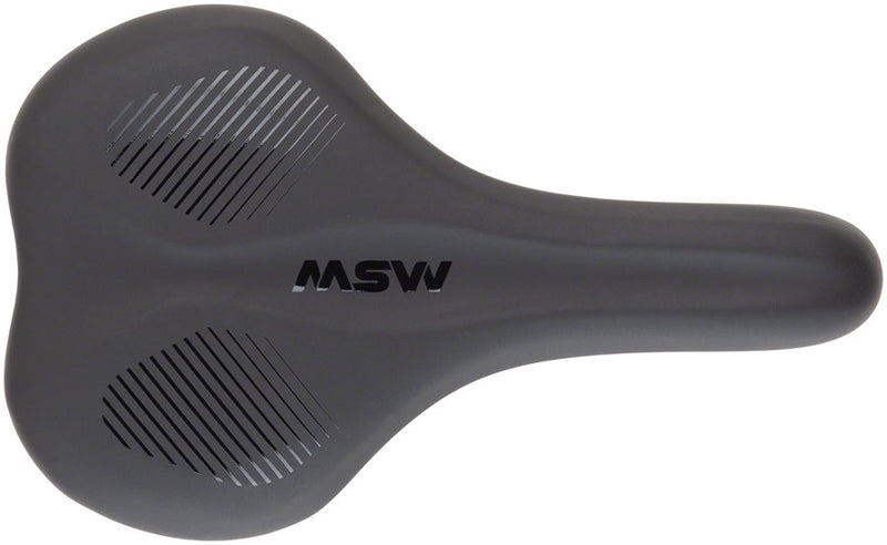 Load image into Gallery viewer, MSW SDL-173 Spin Fitness Saddle - Black Soft-Touch Cover High Density Foam