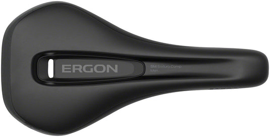 Ergon SM Enduro Comp Saddle - Black Small/Medium Synthetic, Chromoly Rails