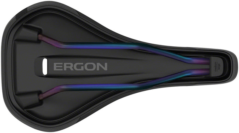 Load image into Gallery viewer, Ergon SM Enduro Comp Saddle - Black Stealth/Oilslick Mens Medium/Large