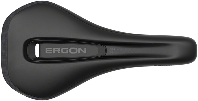Load image into Gallery viewer, Ergon SM Enduro Pro Saddle - Black Small/Medium Solid Titanium Rails