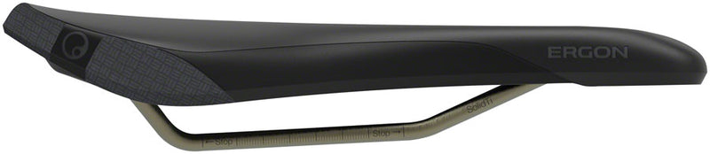 Load image into Gallery viewer, Ergon SM Enduro Pro Saddle - Black Small/Medium Solid Titanium Rails