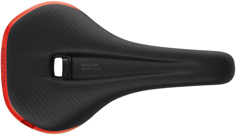 Load image into Gallery viewer, Ergon SM Pro Saddle - Risky Red Micfrofiber Cover Topeak QuickClick Adaptor