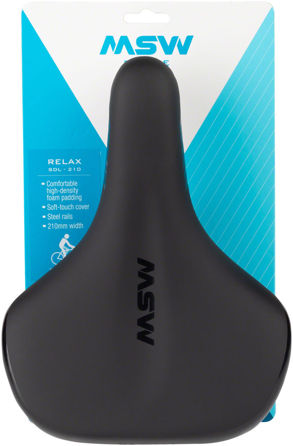 Load image into Gallery viewer, MSW SDL-210 Relax Recreation Saddle - Black Comfortable, High-Density Foam