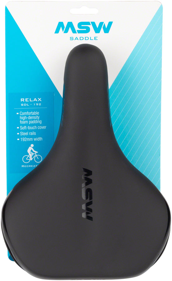 Load image into Gallery viewer, MSW SDL-192 Relax Recreation Saddle - Black Comfortable, High-Density Foam