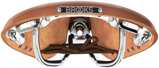 Brooks B17 Carved Saddle - Brown 175mm Width Leather Chrome Rails Unisex