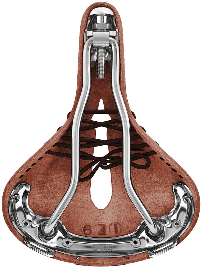 Load image into Gallery viewer, Brooks B17 Carved Saddle - Steel, Antique Brown