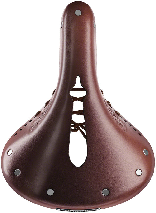 Load image into Gallery viewer, Brooks B17 Carved Saddle - Antique Brown 175mm Width Leather Steel Rails