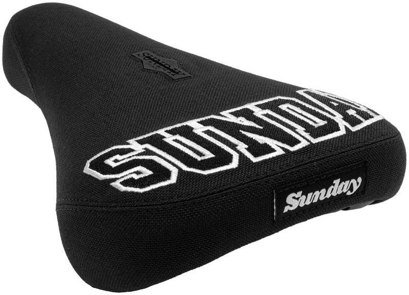 Load image into Gallery viewer, Sunday Blockhead BMX Seat - Pivotal, Black/White, Fat