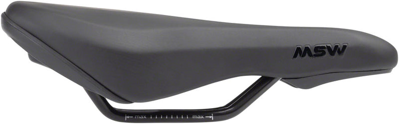 Load image into Gallery viewer, MSW Youth Saddle - Memory Foam, Steel, Black