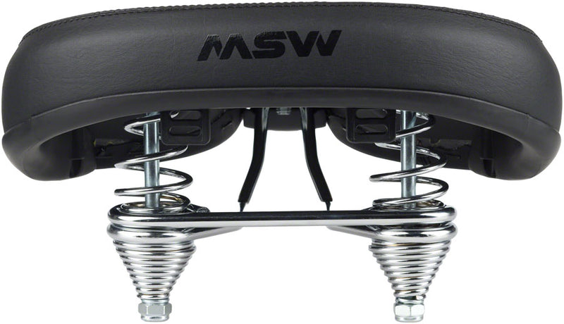 Load image into Gallery viewer, MSW Cruiser Saddle - Springs, Steel, Black