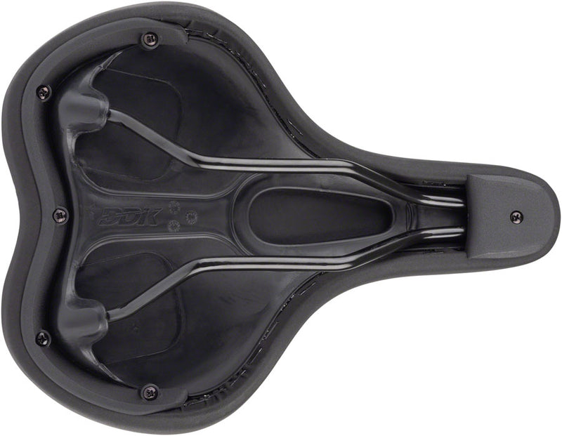 Load image into Gallery viewer, MSW Women's Saddle - Memory Foam, Soft Touch Cover, Steel, Black