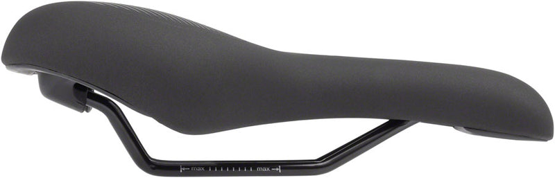 Load image into Gallery viewer, MSW Men's Saddle - Memory Foam, Soft Touch Cover, Steel, Black
