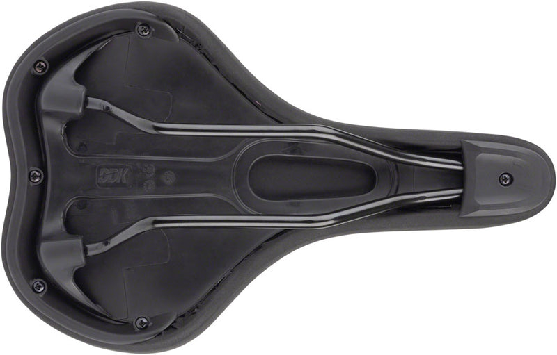 Load image into Gallery viewer, MSW Men's Saddle - Memory Foam, Soft Touch Cover, Steel, Black