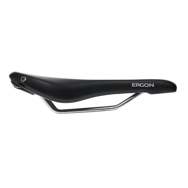 Load image into Gallery viewer, Ergon SM Saddle - Black Chromoly Rails Flat, Comfortably Padded Sit Zone