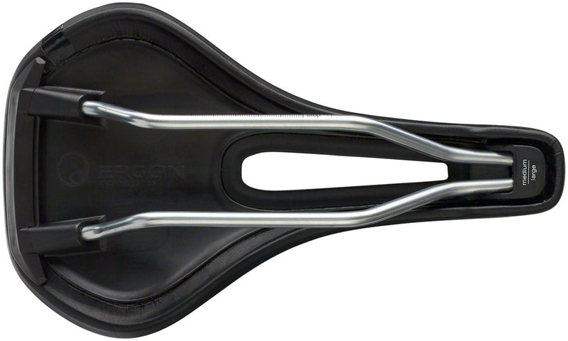 Load image into Gallery viewer, Ergon SM Saddle - Black Chromoly Rails Flat, Comfortably Padded Sit Zone