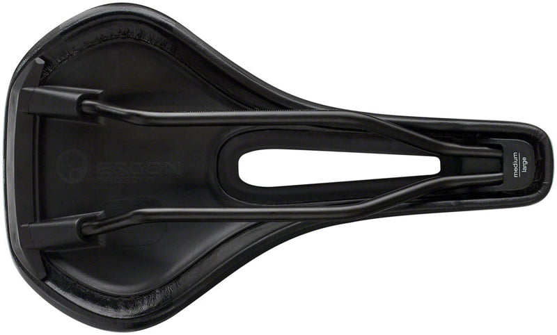 Load image into Gallery viewer, Ergon SM Sport Gel Saddle - Black Microfiber Cover Composite/CrMo Rails