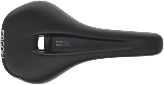 Ergon SM Sport Saddle - Black Sit-Bone Width 12-16cm Synthetic Material