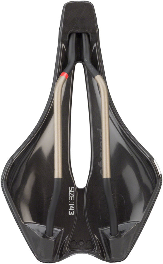 Load image into Gallery viewer, Prologo Dimension Saddle - Black 143mm Width Ti-rox Rails Synthetic
