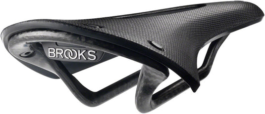 Brooks C13 Carved Saddle - Black 158mm Width Natural Feel & Flexibility