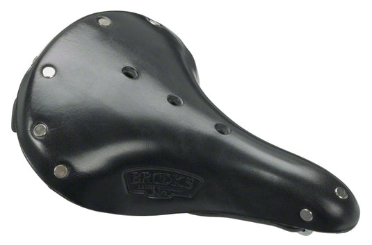 Brooks B17 Standard Women's Saddle - Black 177mm Width Leather Steel Rails