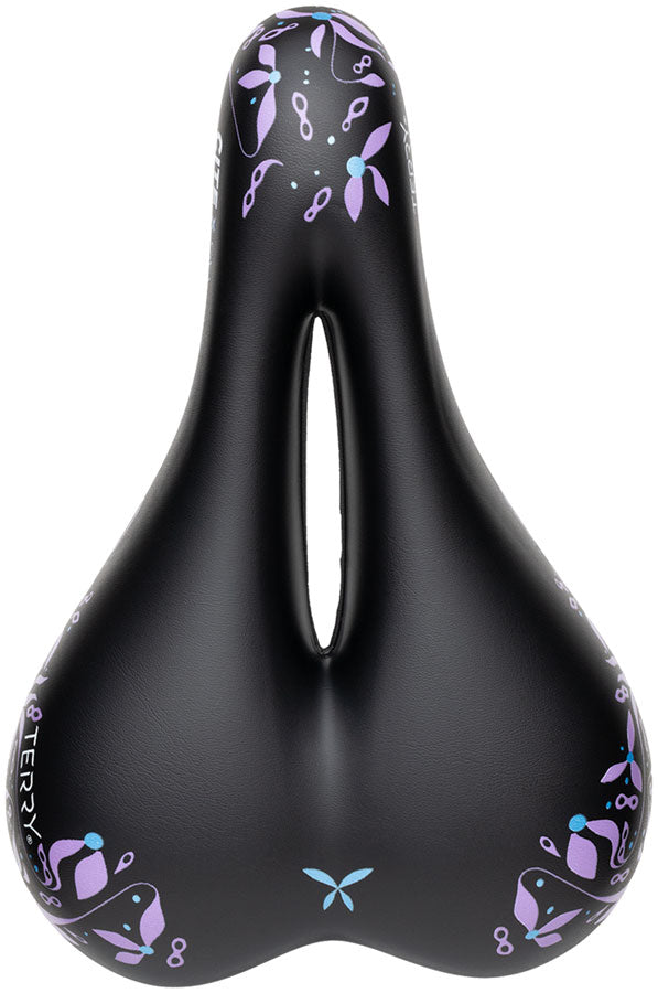Load image into Gallery viewer, Terry Cite X Gel Saddle - Steel, Chain Blossom Blue