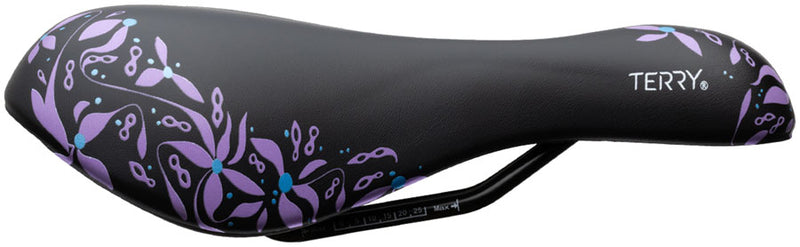 Load image into Gallery viewer, Terry Cite X Gel Saddle - Steel, Chain Blossom Blue