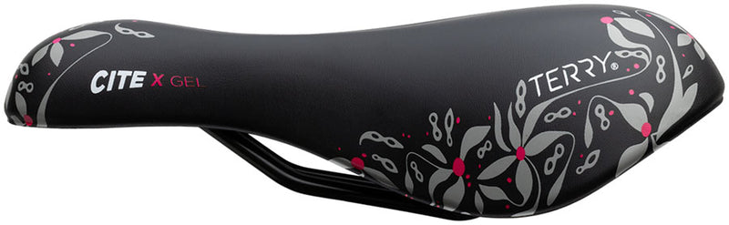 Load image into Gallery viewer, Terry Cite X Gel Saddle - Steel, Chain Blossom Pink