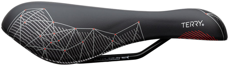 Load image into Gallery viewer, Terry Cite Y Gel Saddle - Steel, Prism Red