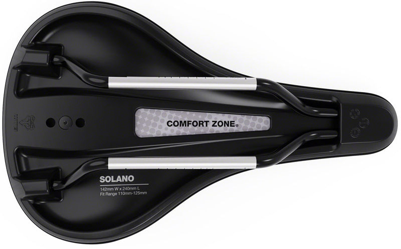 Load image into Gallery viewer, WTB Solano Medium Fusion Form Chromoly Black Saddle MTB Unisex Black