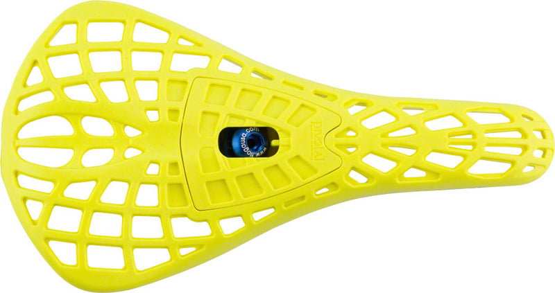 Load image into Gallery viewer, Tioga D-Spyder S-Spec BMX Seat - Neon Yellow 145mm Width Lightweight Pivotal