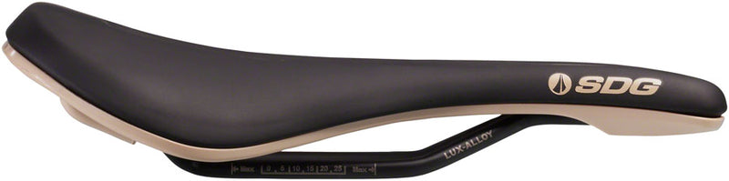 Load image into Gallery viewer, SDG Bel-Air V3 Overland Saddle - Lux-Alloy, Black/Tan