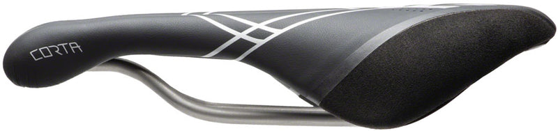 Load image into Gallery viewer, Terry Corta Saddle - Black 149mm Width Titanium Rails Dura-tek Cover