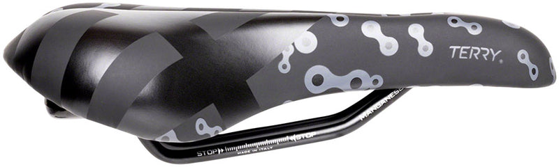 Load image into Gallery viewer, Terry Butterfly LTD Saddle - Black 155mm Width Manganese Rails Dura-tek