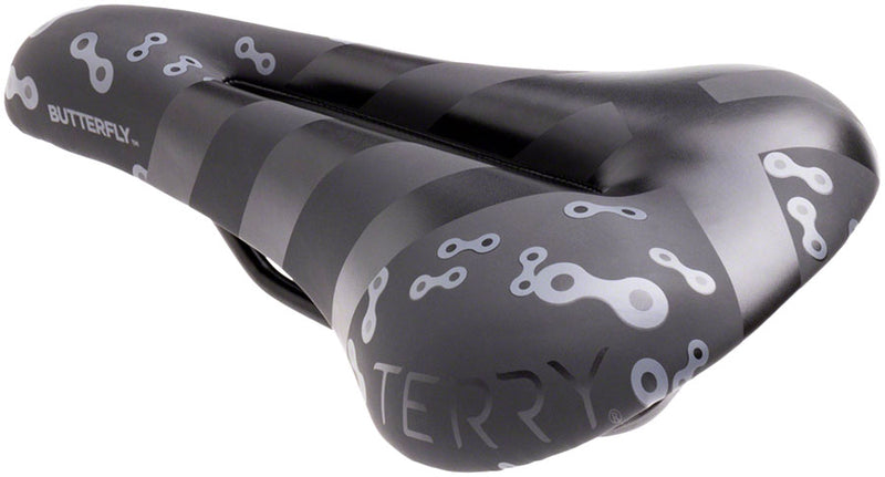 Load image into Gallery viewer, Terry Butterfly LTD Saddle - Black 155mm Width Manganese Rails Dura-tek