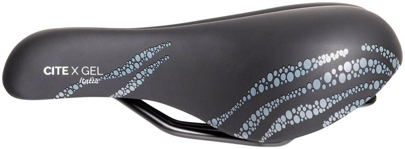 Load image into Gallery viewer, Terry Cite X Gel Saddle - Black 165mm Width Chromoly Rails Womens