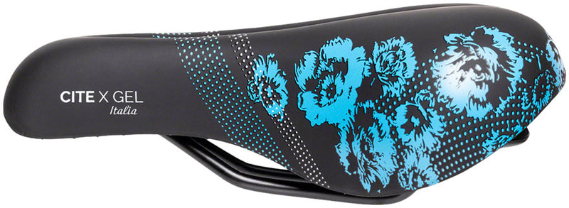 Load image into Gallery viewer, Terry Cite X Gel Saddle - Black 165mm Width Chromoly Rails Womens