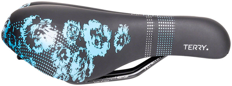 Load image into Gallery viewer, Terry Cite X Gel Saddle - Black 165mm Width Chromoly Rails Womens