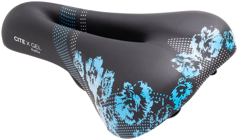 Load image into Gallery viewer, Terry Cite X Gel Saddle - Black 165mm Width Chromoly Rails Womens
