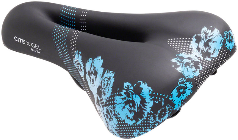 Load image into Gallery viewer, Terry Cite X Gel Saddle - Black 165mm Width Chromoly Rails Womens